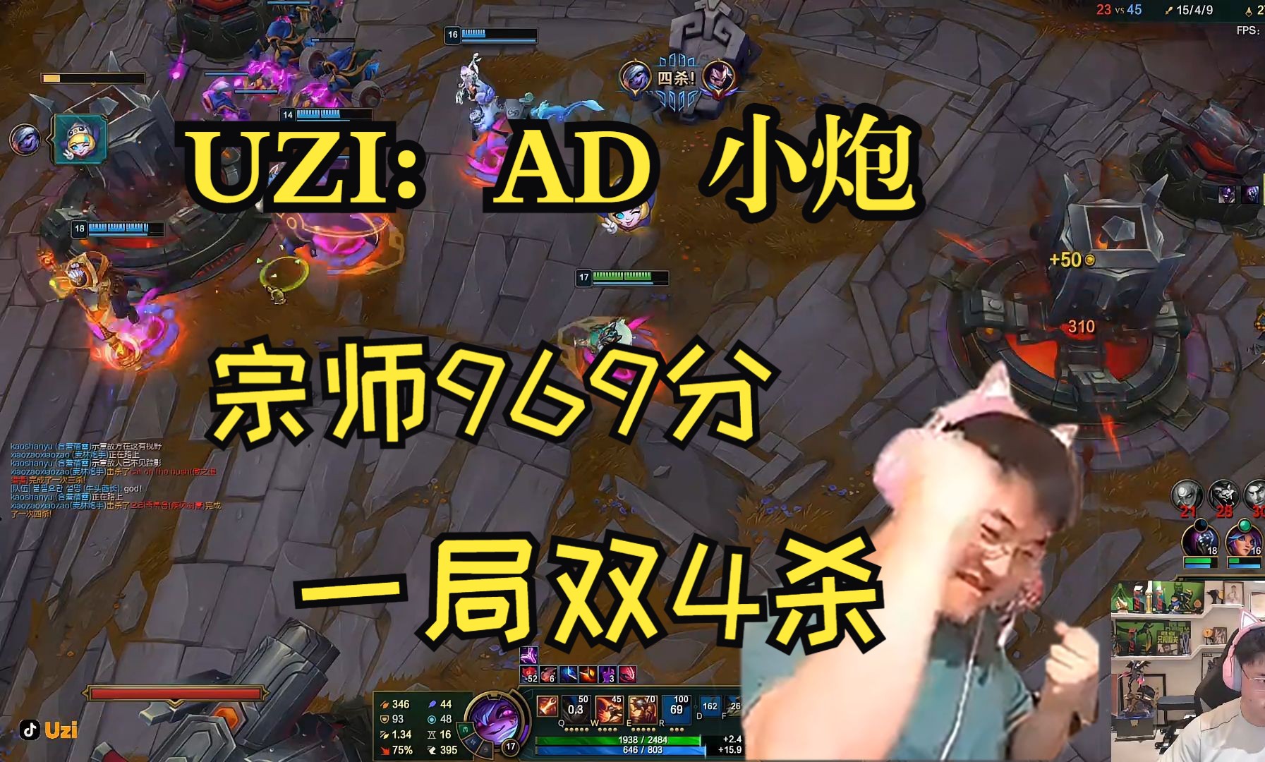 如果Uzi拿的是Deft剧本，现在在LPL是什么级别的ADC？